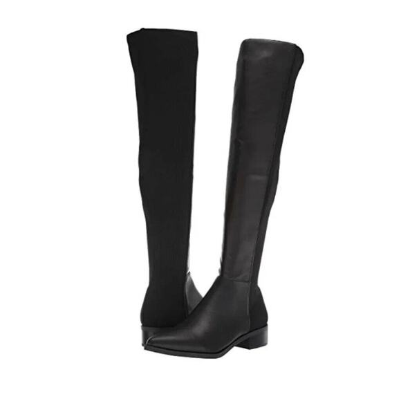 Steve Madden JOLLY womens tall Riding boot, black knee boots size5.5 - Picture 3 of 11